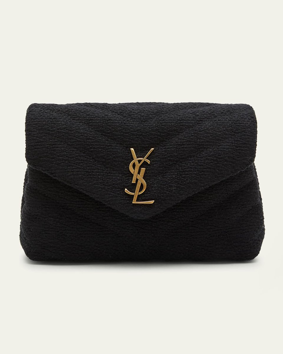 Loulou Toy YSL Crossbody Bag in Quilted Tweed
